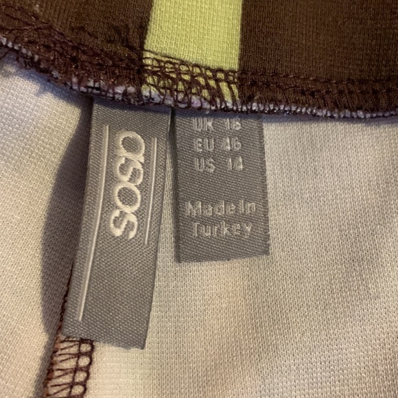 ASOS Multi-Coloured Striped Cropped Pants - Picture 6 of 8